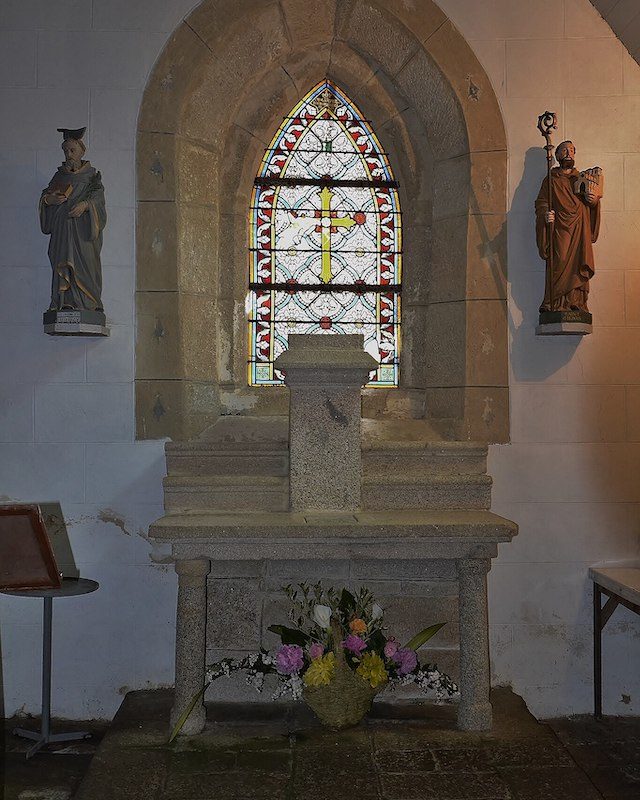 L'intérieur de la chapelle Saint-Gildas de Bieuzy
